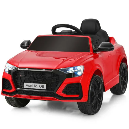 12 V Licensed Audi Q8 Kids Cars to Drive with Remote Control-Red