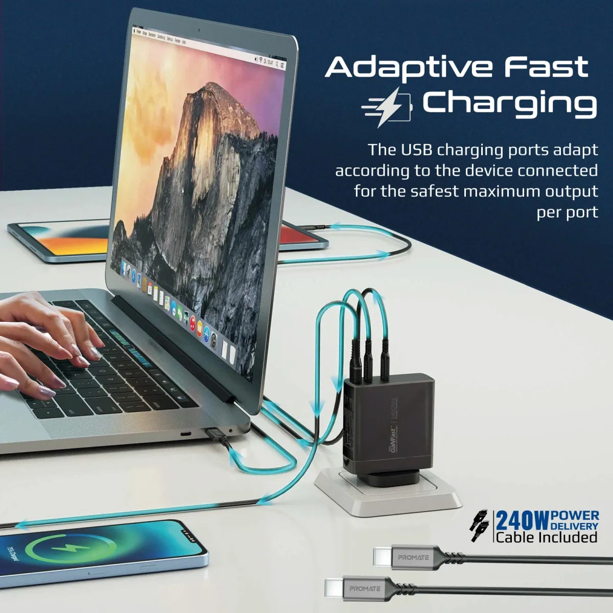 140W Power Delivery 3.1 GaN Charger