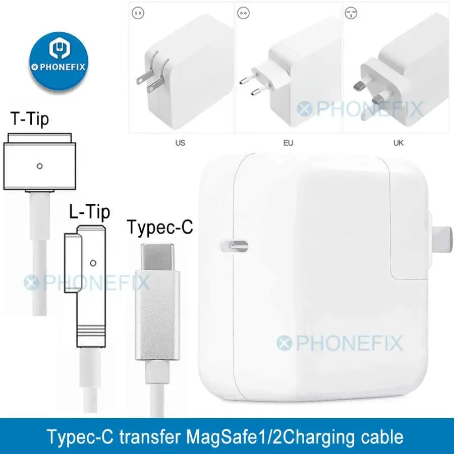 30W 61W 87W USB-C Laptop Power Adapter PD Charger For Macbook