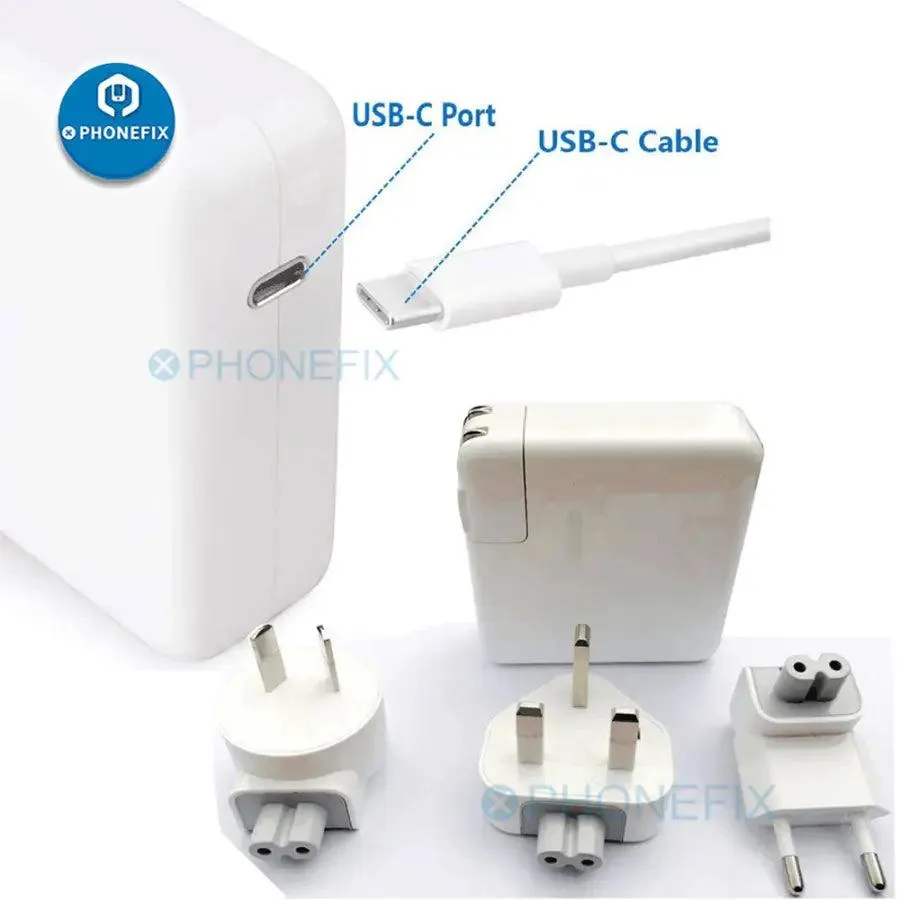 30W 61W 87W USB-C Laptop Power Adapter PD Charger For Macbook