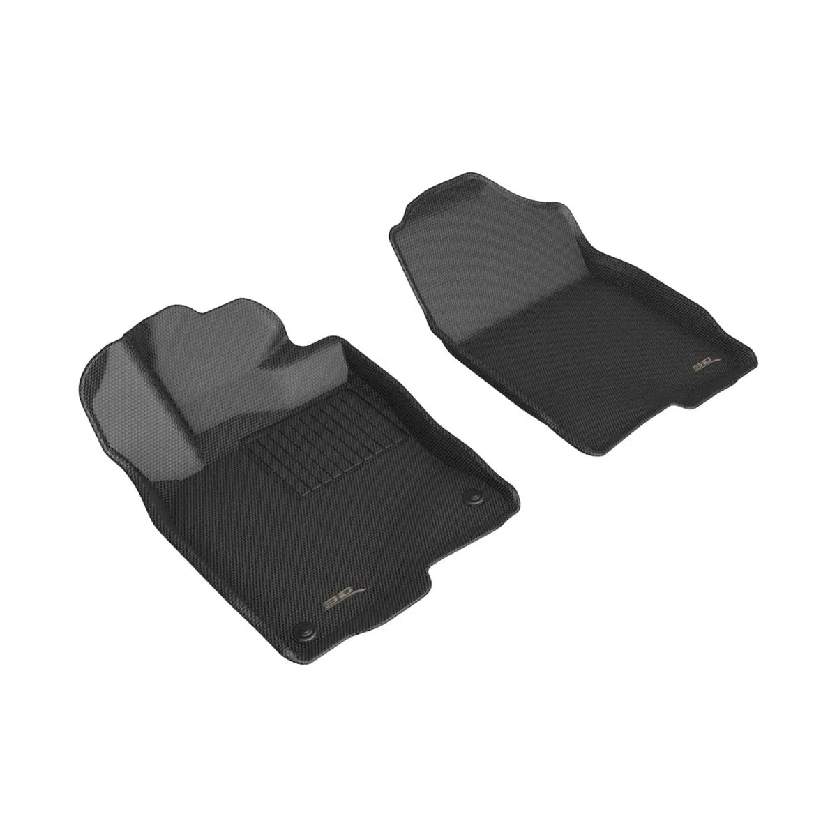 3D MAXpider Floor Mats Honda Civic Sedan / Hatchback (22-24) All-Weather Kagu Series Black - Front or Second Row