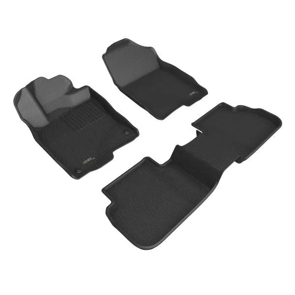 3D MAXpider Floor Mats Honda Civic Sedan / Hatchback (22-24) All-Weather Kagu Series Black - Front or Second Row