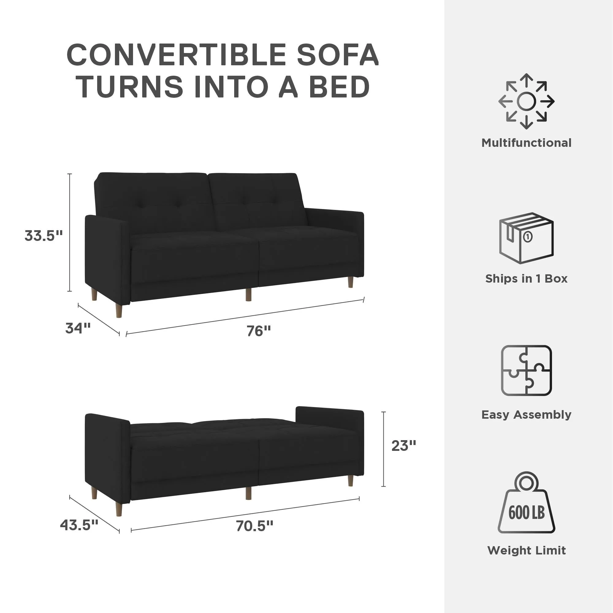 Andora Futon Sofa Bed