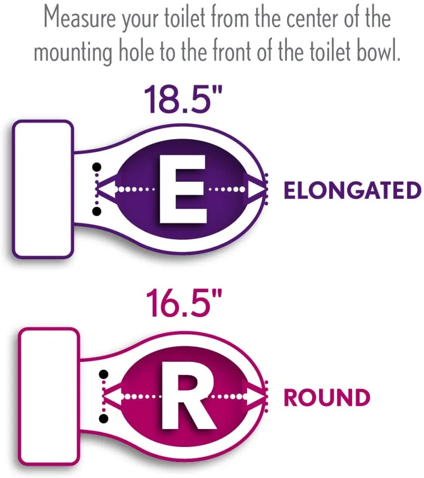 Bemis Medic-Aid Raised Open Front Elongated Toilet Seat with 3-Inch Lift