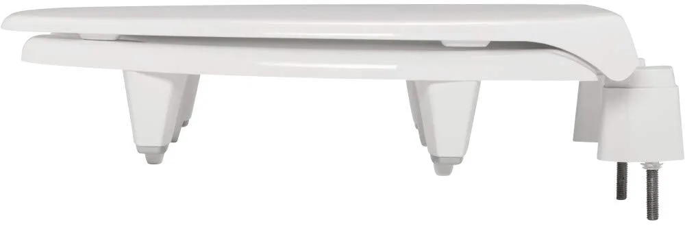 Bemis Medic-Aid Raised Open Front Elongated Toilet Seat with 3-Inch Lift