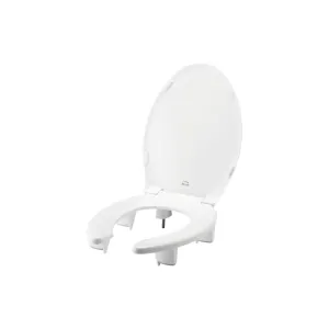 Bemis Medic-Aid Raised Open Front Elongated Toilet Seat with 3-Inch Lift