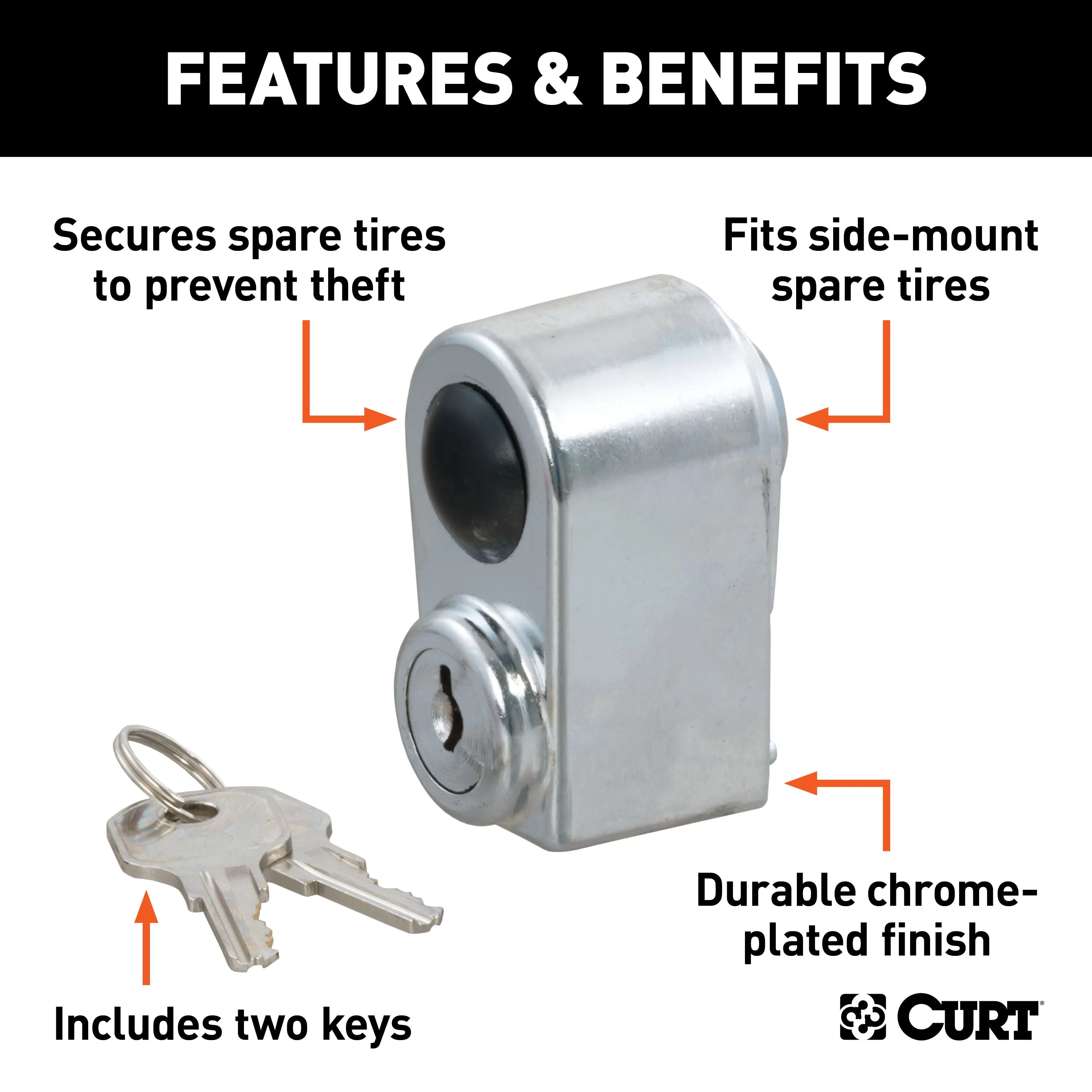 CURT 23562 CURT 23562 Spare Tire Lock