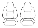 Custom Seat Covers suits Skoda Octavia VRS 135TDi/162TSi Wagon 1/2014-On Esteem Velour 2 Rows Black