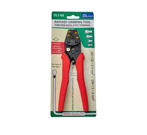 DL Tools 8mm2 Ratchet Crimping Tool for Non-Insulated Terminal | Model : CT2-DLT-8S (DLT-8S)