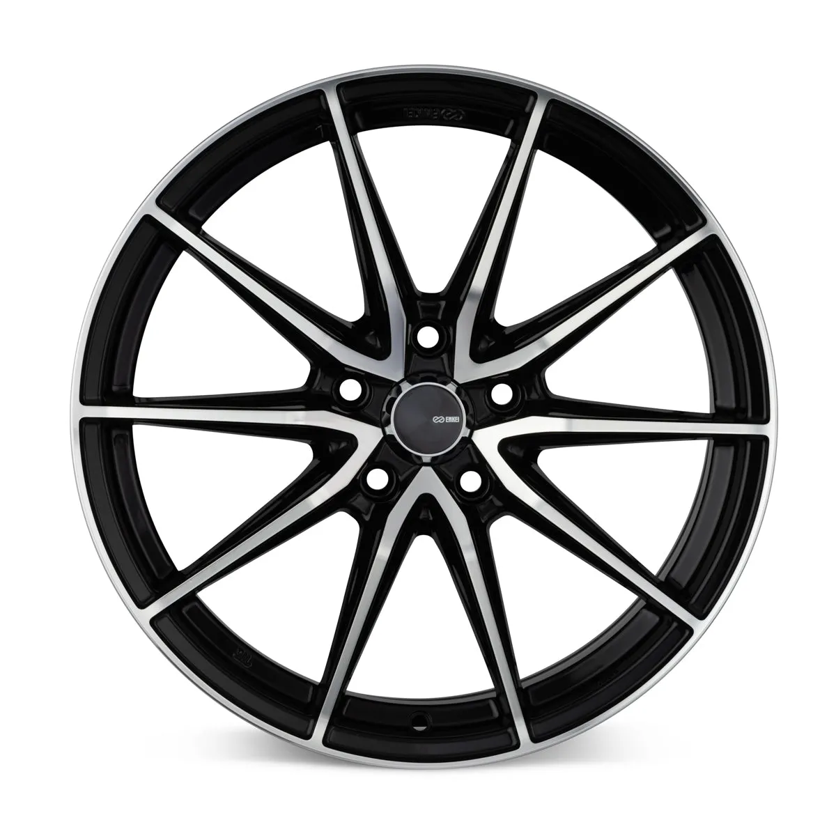 Enkei DRACO 18x8 5x100 45mm Offset 72.6mm Bore Black Machined Wheel - 509-880-8045BKM