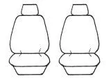 Esteem Velour Seat Covers Set Suits Suits Suzuki SX4 Hatch 2009 2 Rows