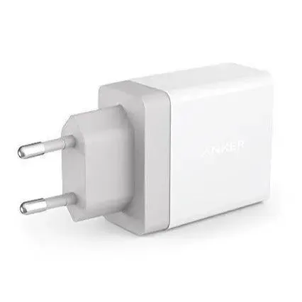 [Euro Plug] Anker Charger Powerport 24W 4.8A 2-Port Wall USB Charger A2021