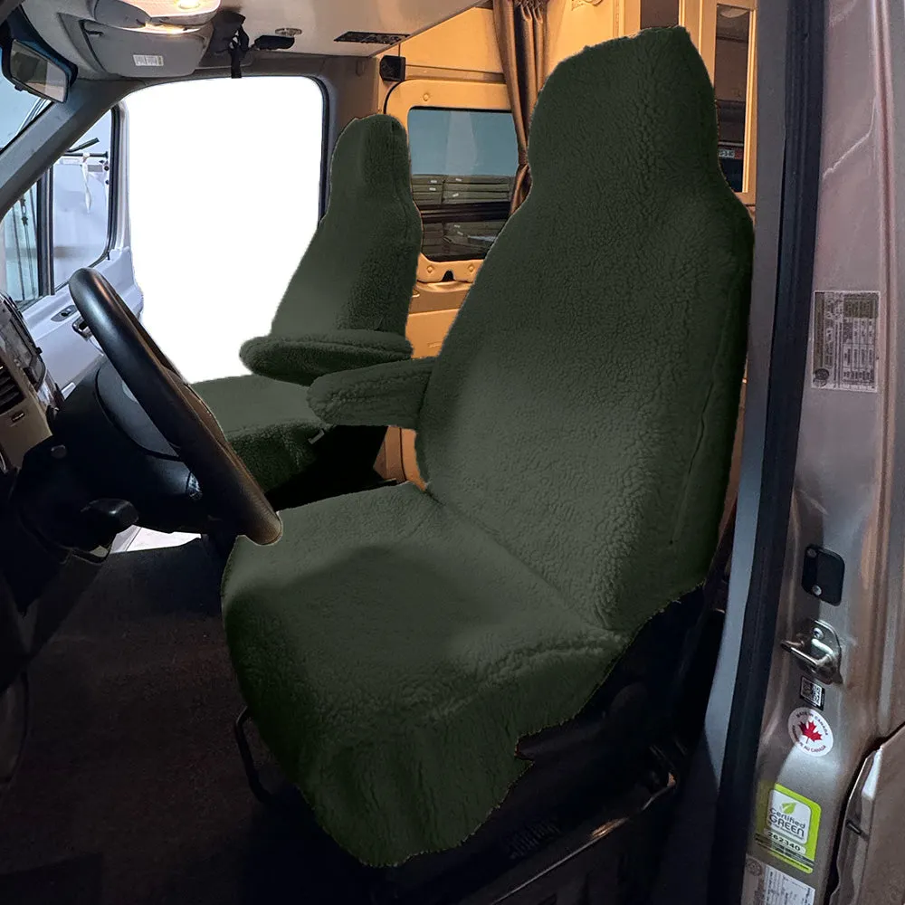 Faux Sheepskin Front Seat Cover Set for Ford Transit Models