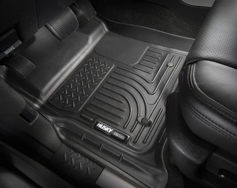 Husky Liners WeatherBeater 2nd Row Floor Liner - Black - Crew Cab - Ford Midsize SUV 2015-19