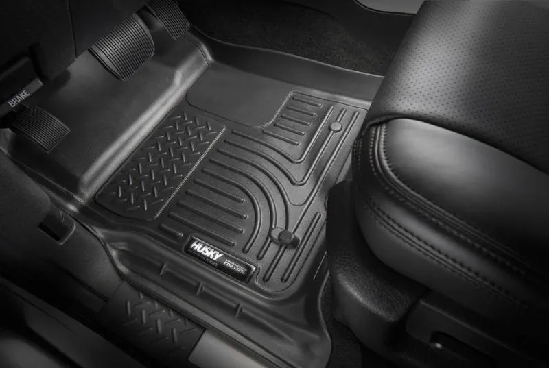 Husky Liners Weatherbeater Front/2nd Row Floor Liner - Black - Jeep Grand Cherokee L 2021-22