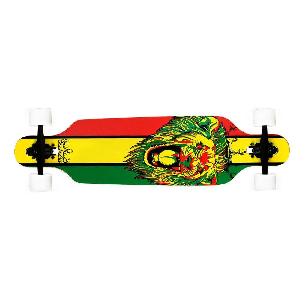 Krown Elite Rasta Lion 36" Drop Through Longboard