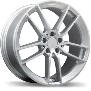 Krypton Replica R234 19X8 5X112 33mm Offset Gloss Silver Wheels with Ball/Radius Lug Seat for Mercedes
