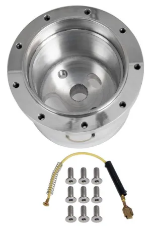 Lecarra Steering Wheel Adapter - Hardware Included - Aluminum - Polished - GM 1995-2000