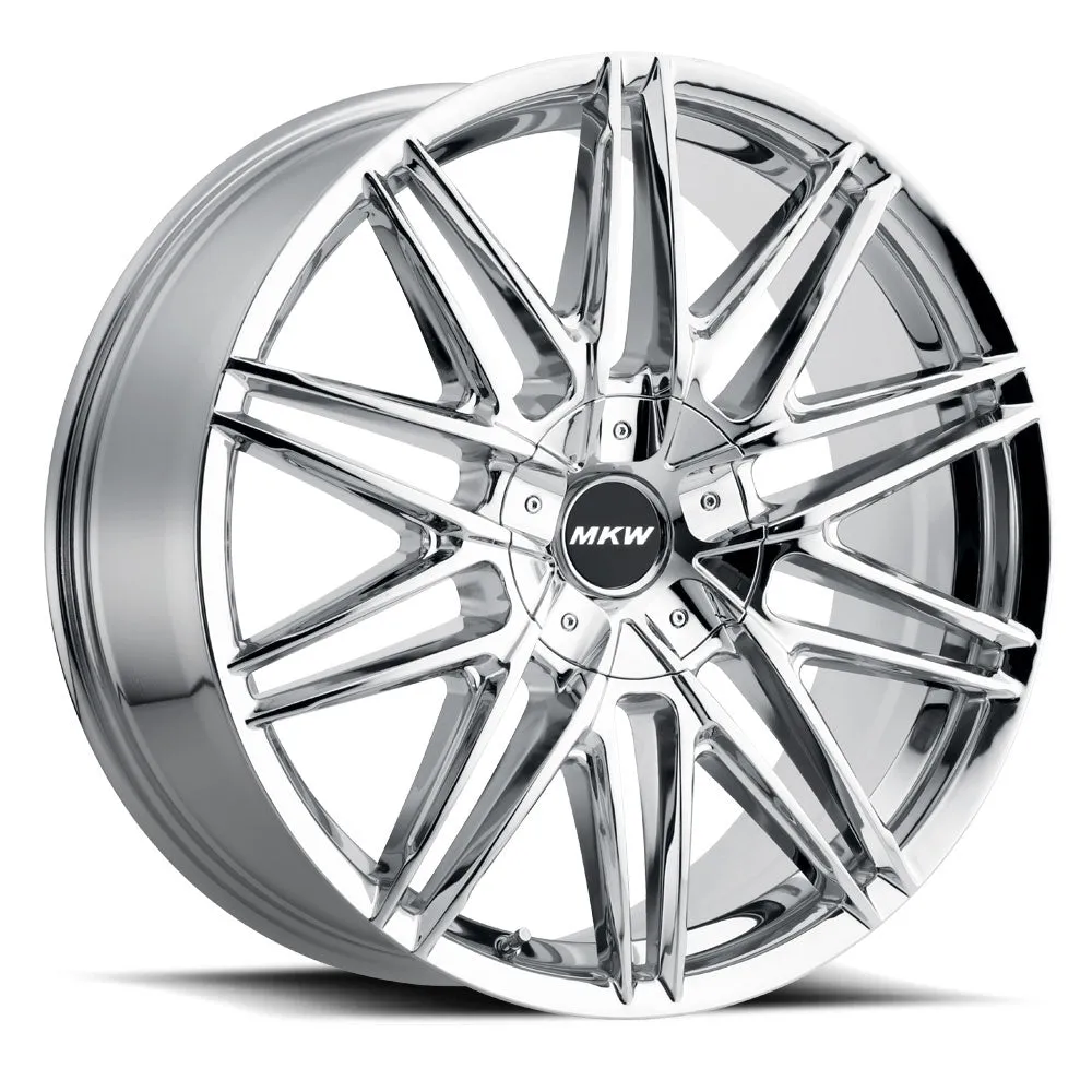 MKW M124 20X8.5 5X112/5X114 40mm Chrome Wheel