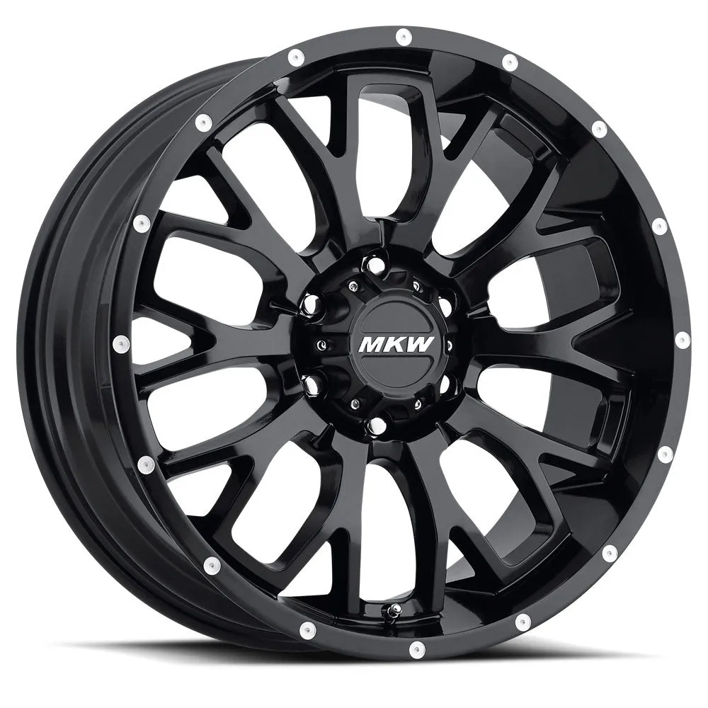 MKW Offroad M95 20X9 8X180 10mm Satin Black Wheel