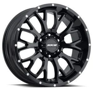 MKW Offroad M95 20X9 8X180 10mm Satin Black Wheel