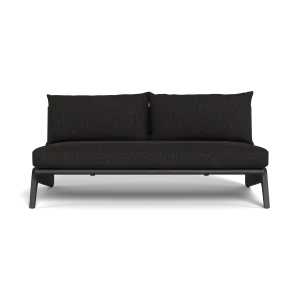 MLB Aluminum 2 Seat Armless Sofa