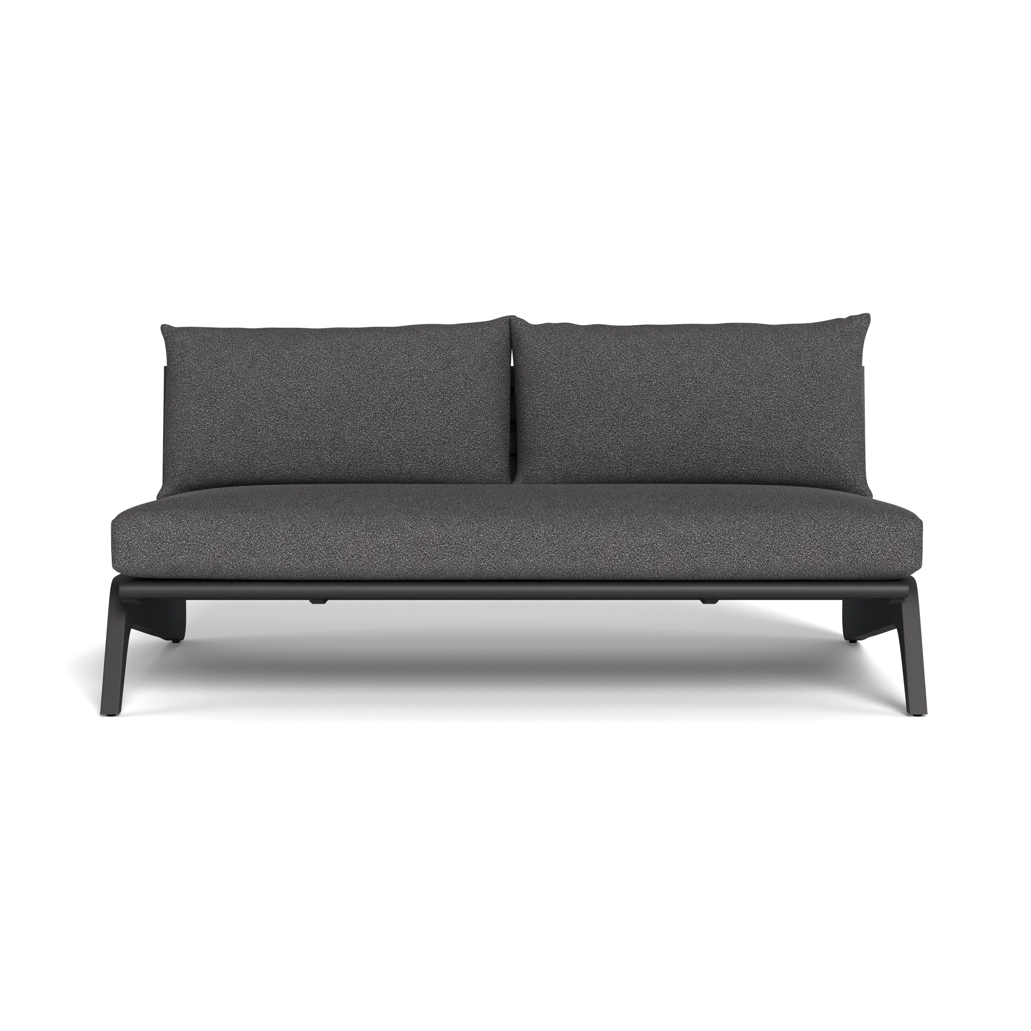MLB Aluminum 2 Seat Armless Sofa