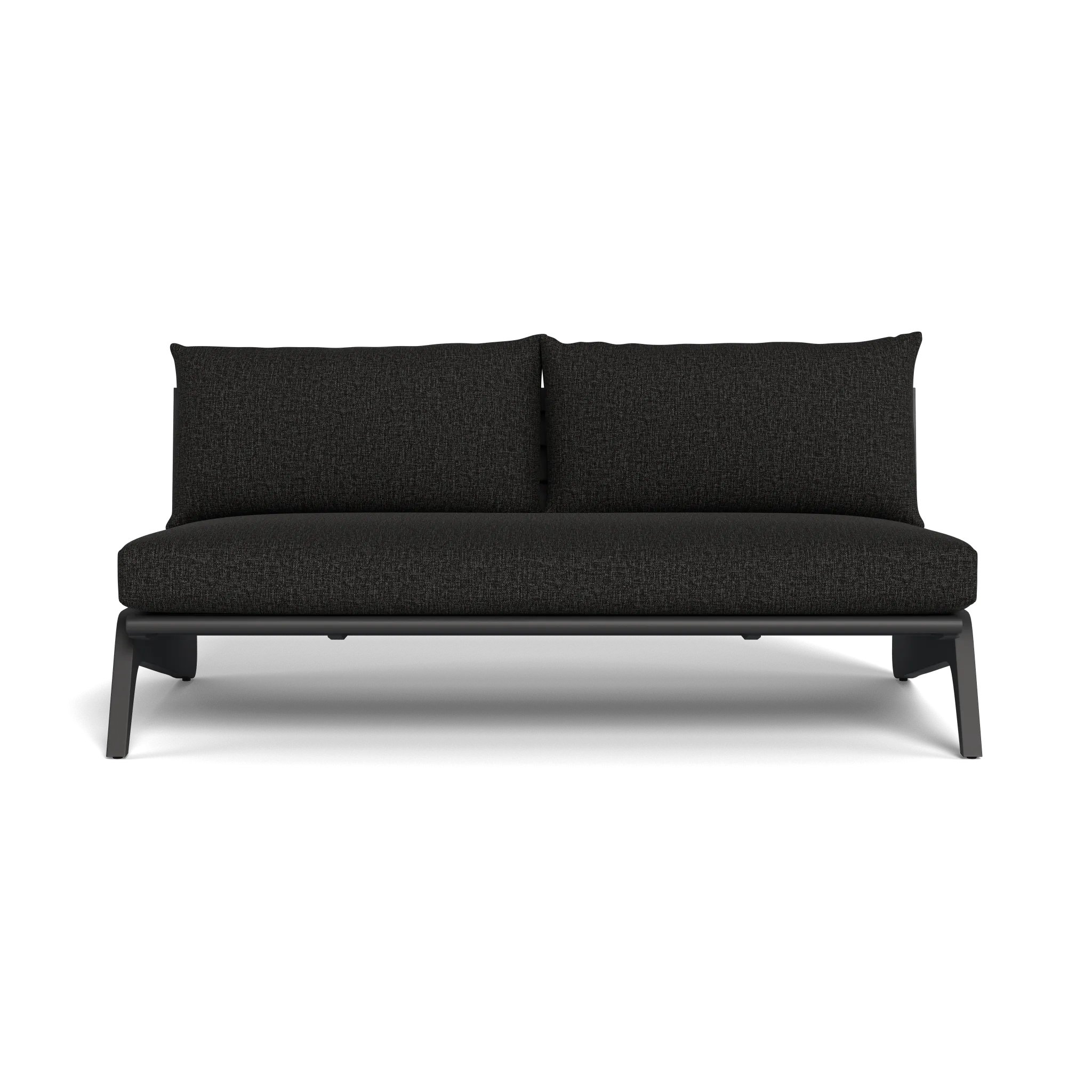 MLB Aluminum 2 Seat Armless Sofa