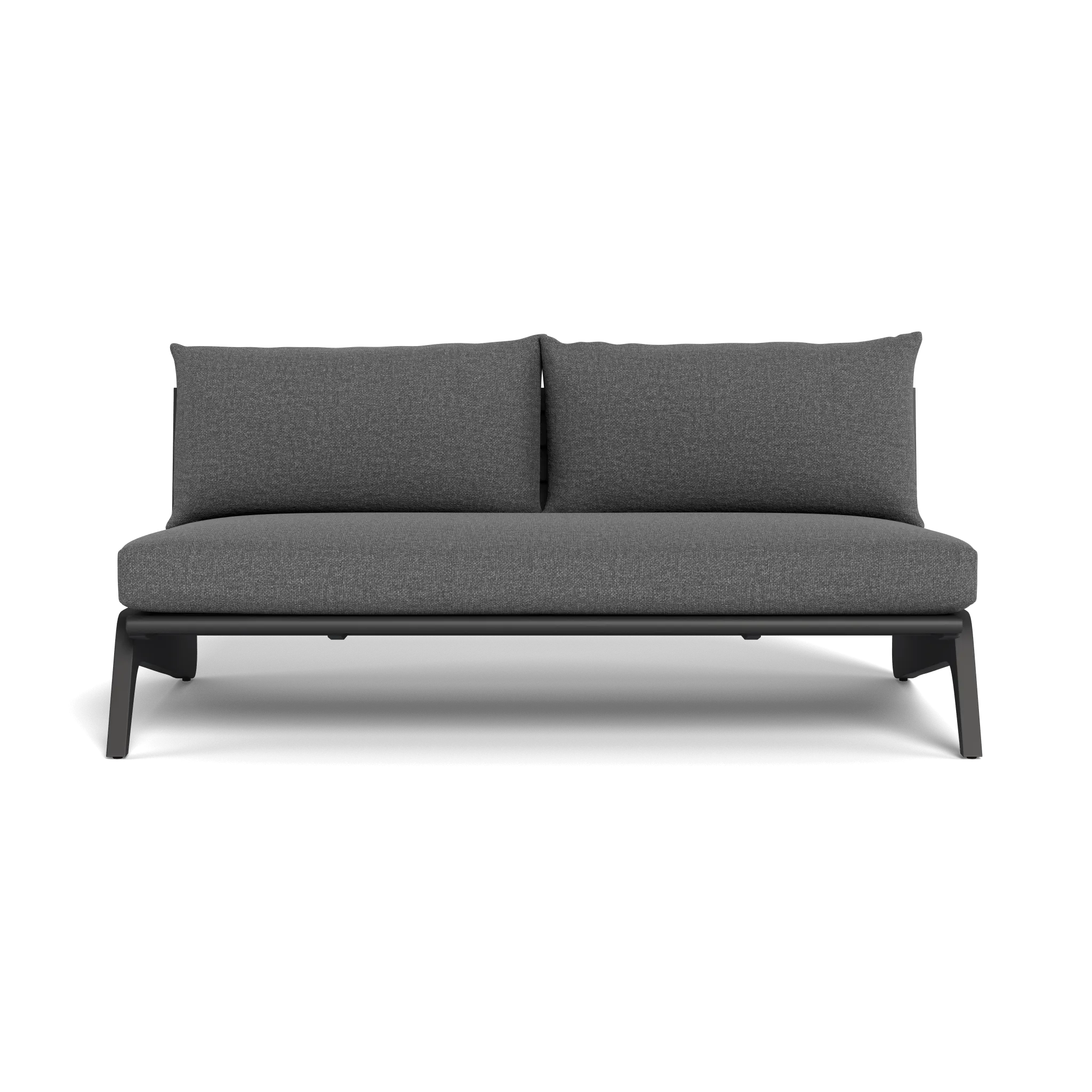 MLB Aluminum 2 Seat Armless Sofa