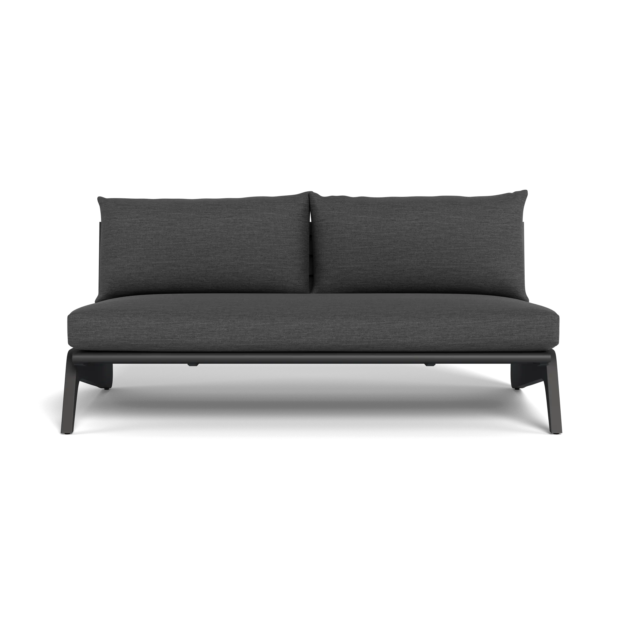 MLB Aluminum 2 Seat Armless Sofa