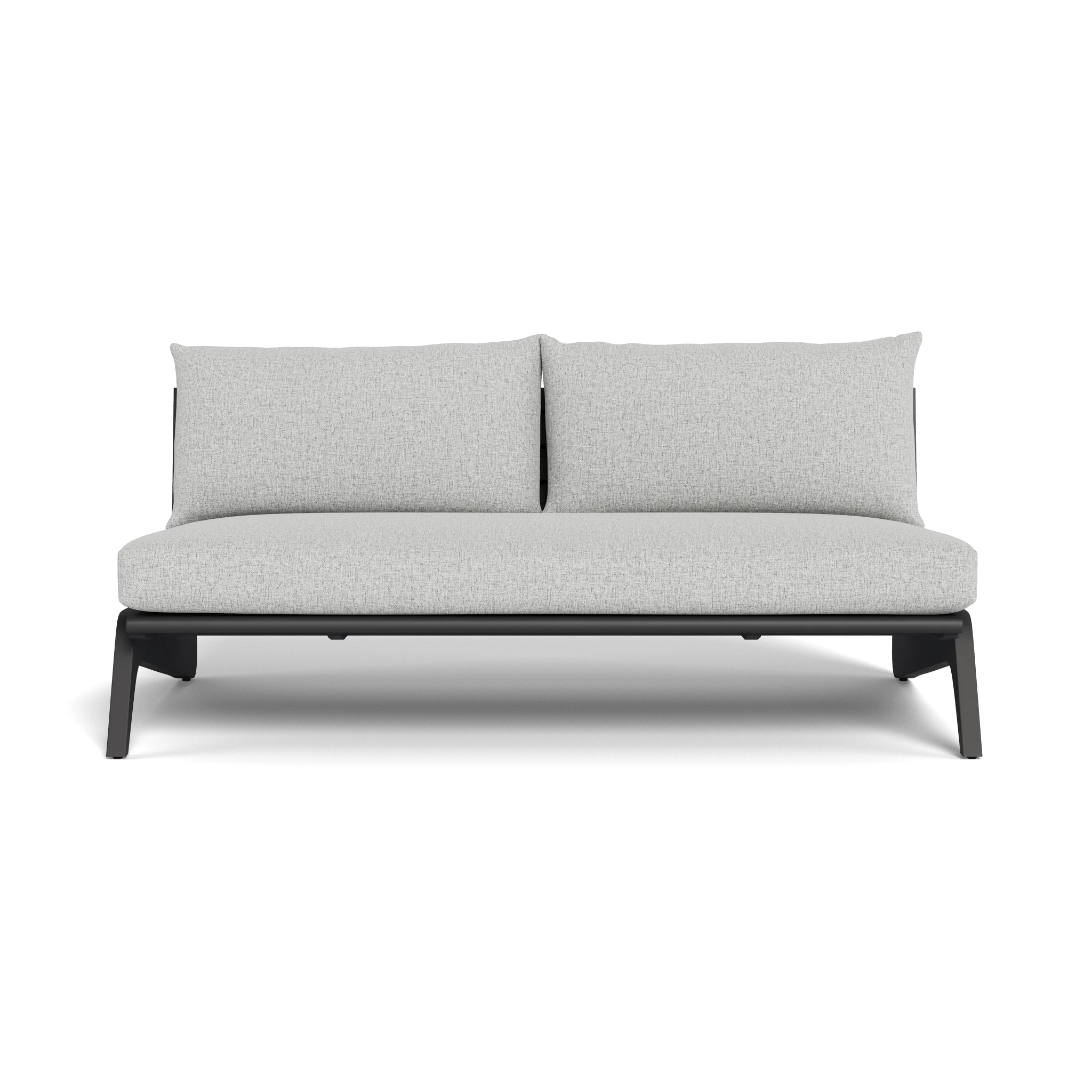 MLB Aluminum 2 Seat Armless Sofa