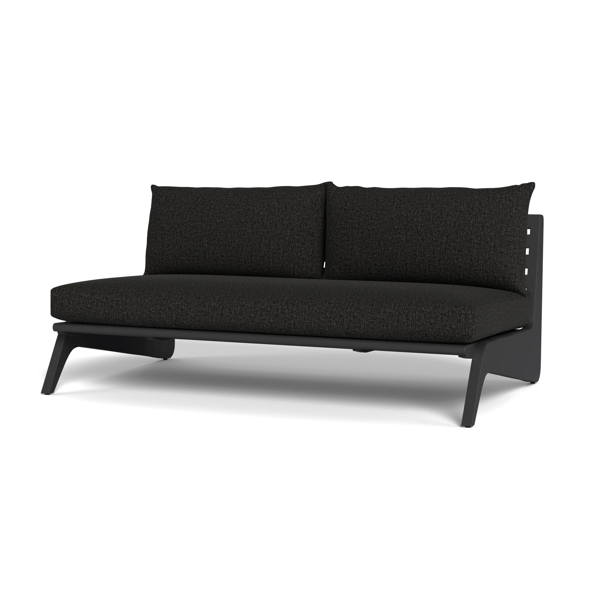 MLB Aluminum 2 Seat Armless Sofa