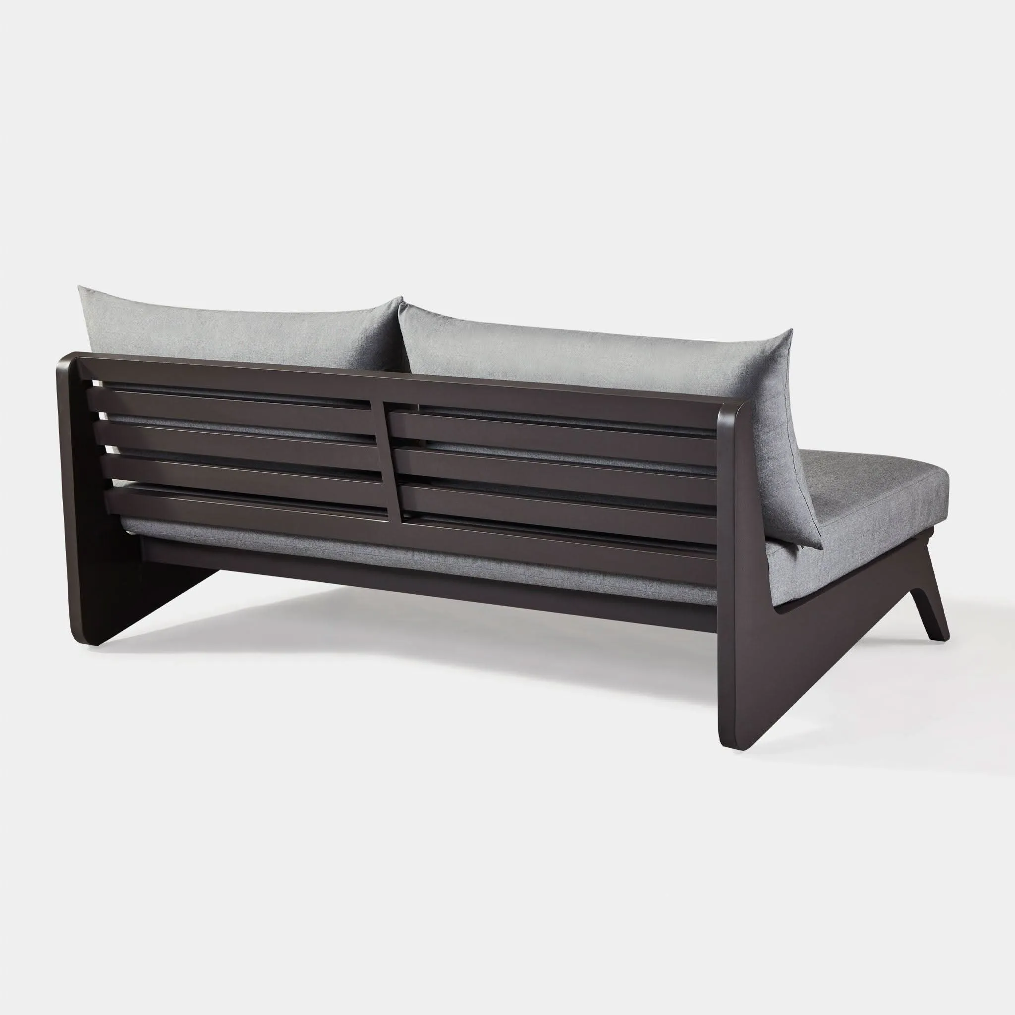 MLB Aluminum 2 Seat Armless Sofa