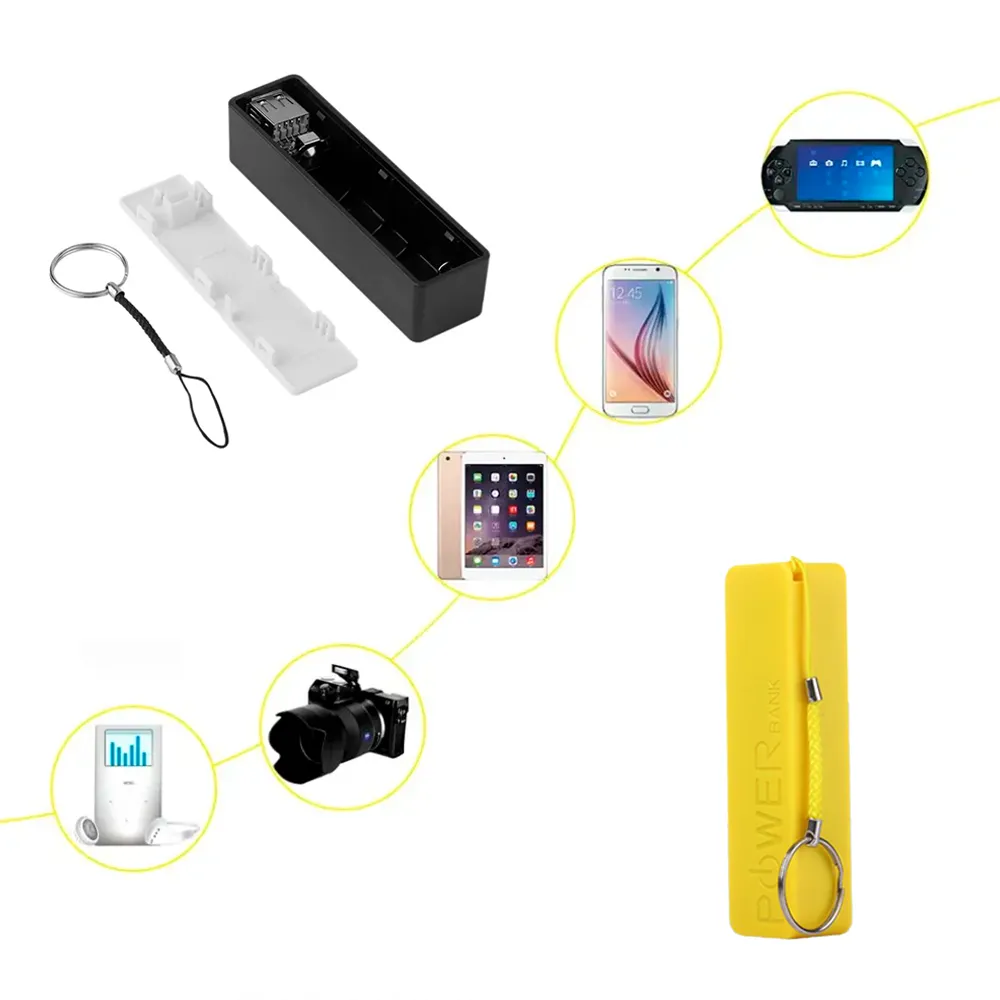Model: SPB2000 - Portable Power Bank w/ 2000 mAh capacity - Easy to Carry - Comes w/ Gift Box