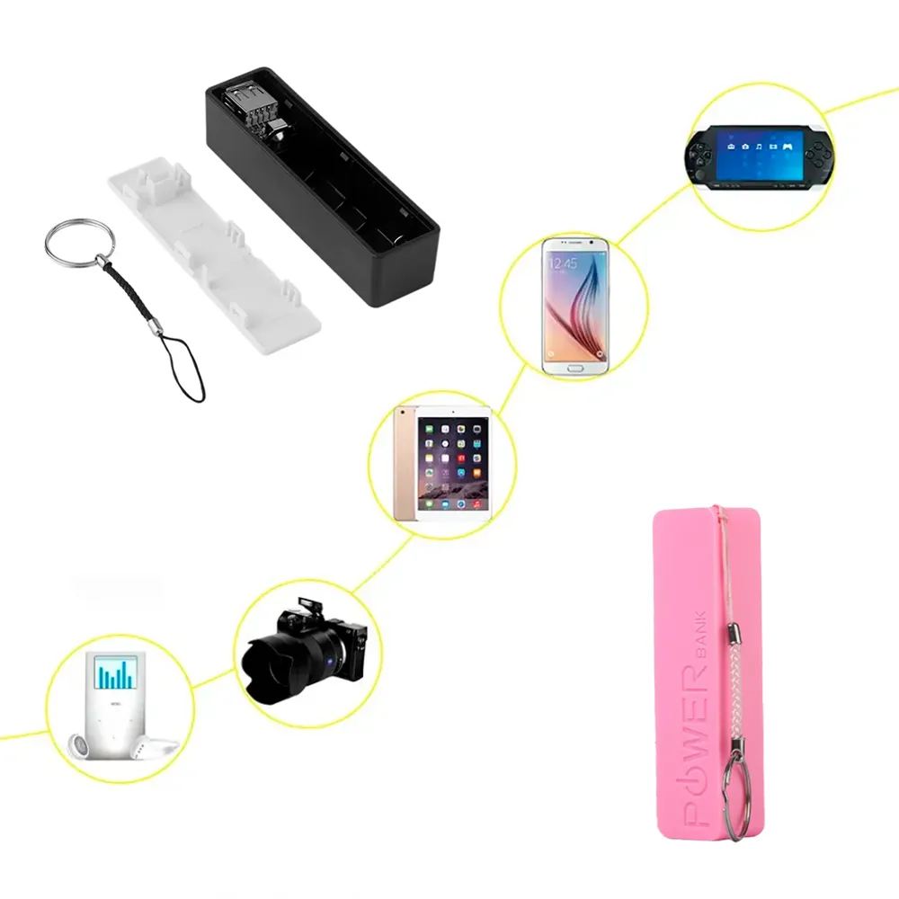 Model: SPB2000 - Portable Power Bank w/ 2000 mAh capacity - Easy to Carry - Comes w/ Gift Box