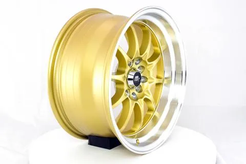 MST MT11 Wheels (16x8 5x100/5x114.3  15 Offset) Gold w/ Machined Lip