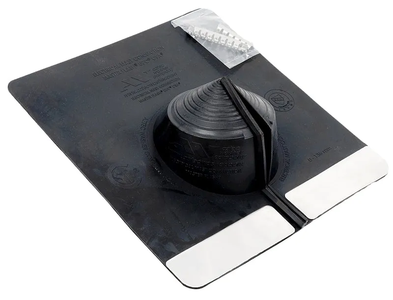 Oatey Master Flash Series 14090 Roof Flashing, 0 to 5-3/8 in Pipe, EPDM Rubber :EA: QUANTITY: 1