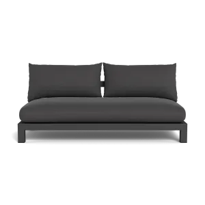 Pacific Aluminum 2 Seat Armless Sofa