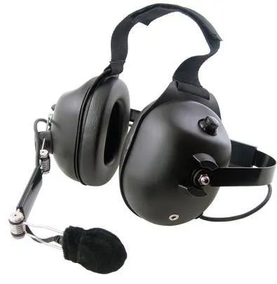 Pryme HDS-EMC Carbon Fiber Dual Earmuff Headset, Fits Motorola