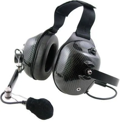 Pryme HDS-EMC Carbon Fiber Dual Earmuff Headset, Fits Motorola