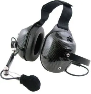 Pryme HDS-EMC Carbon Fiber Dual Earmuff Headset, Fits Motorola
