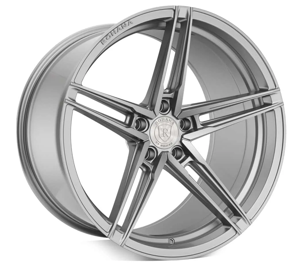 Rohana RFX15 Cross Forged Wheels (20x9 5x114 22ET CB 73.1) Brushed Titanium / Gloss Black / Gloss Red