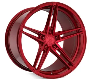 Rohana RFX15 Cross Forged Wheels (20x9 5x114 22ET CB 73.1) Brushed Titanium / Gloss Black / Gloss Red