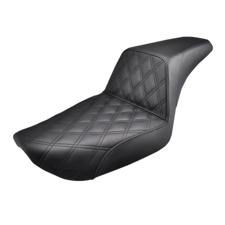 Saddlemen Step-Up Seat for 04-05 Dyna Models - Black Front Diamond Stitch