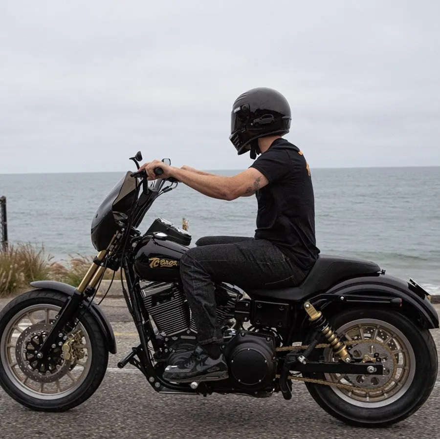 Saddlemen Step-Up Seat for 04-05 Dyna Models - Black Front Diamond Stitch