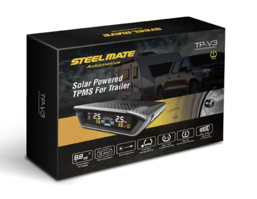 Steelmate DIY TP-V3  | 6 Wheel External TPMS for 4-wheel Vehicle/ Trailer