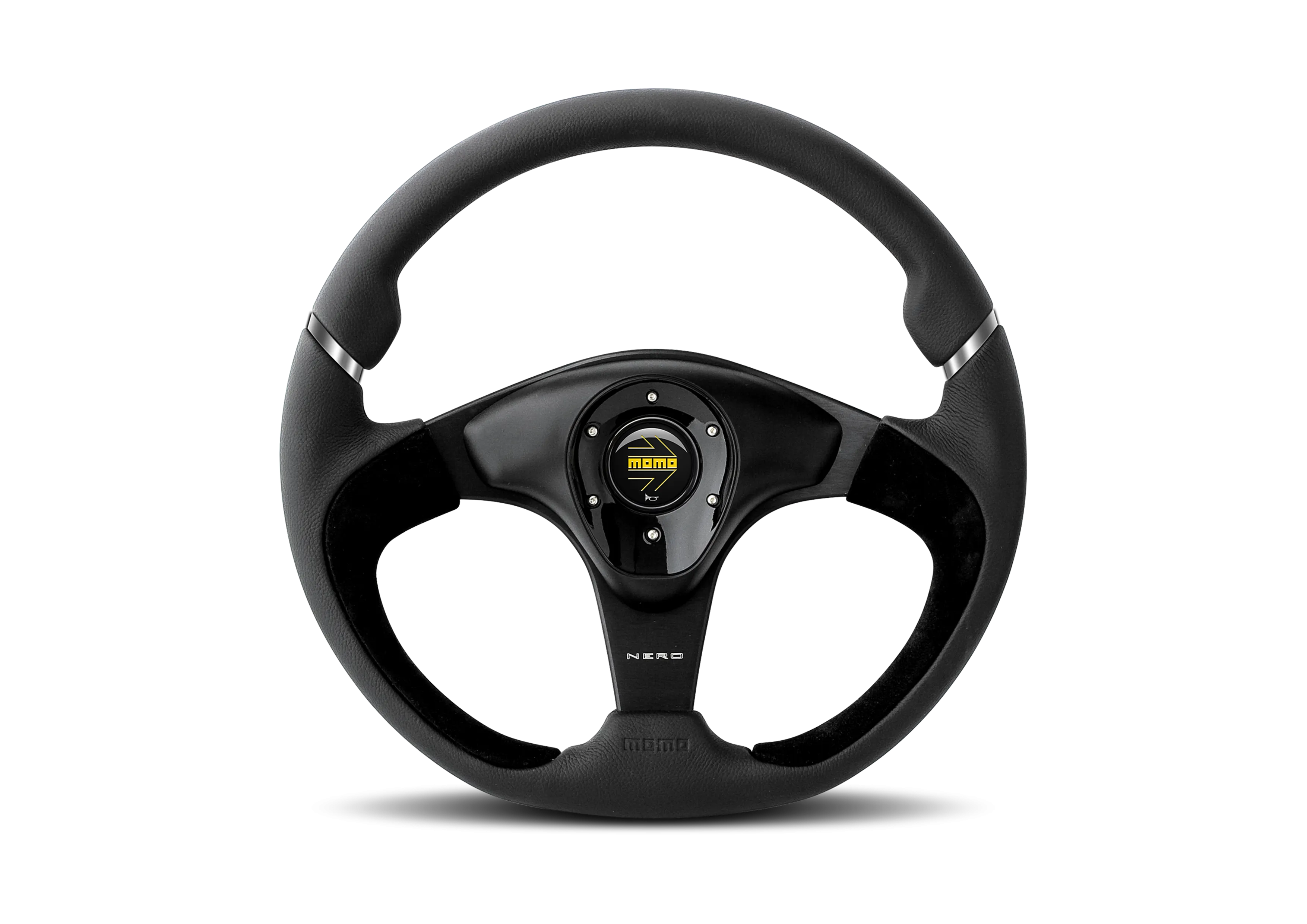 STEERING WHEEL NERO  350MM-BLACK