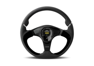 STEERING WHEEL NERO  350MM-BLACK