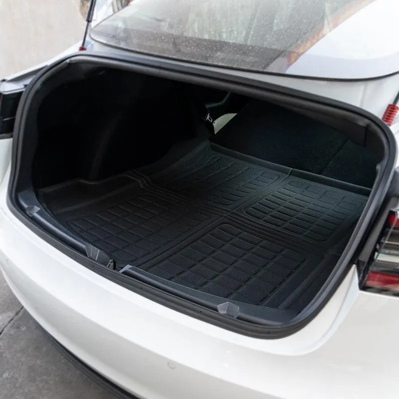 TAPTES Front & Rear Trunk Mat for Tesla Model 3 2017 2018 2019 2020 2021 2022 2023, Tesla Model 3 Cargo Mats