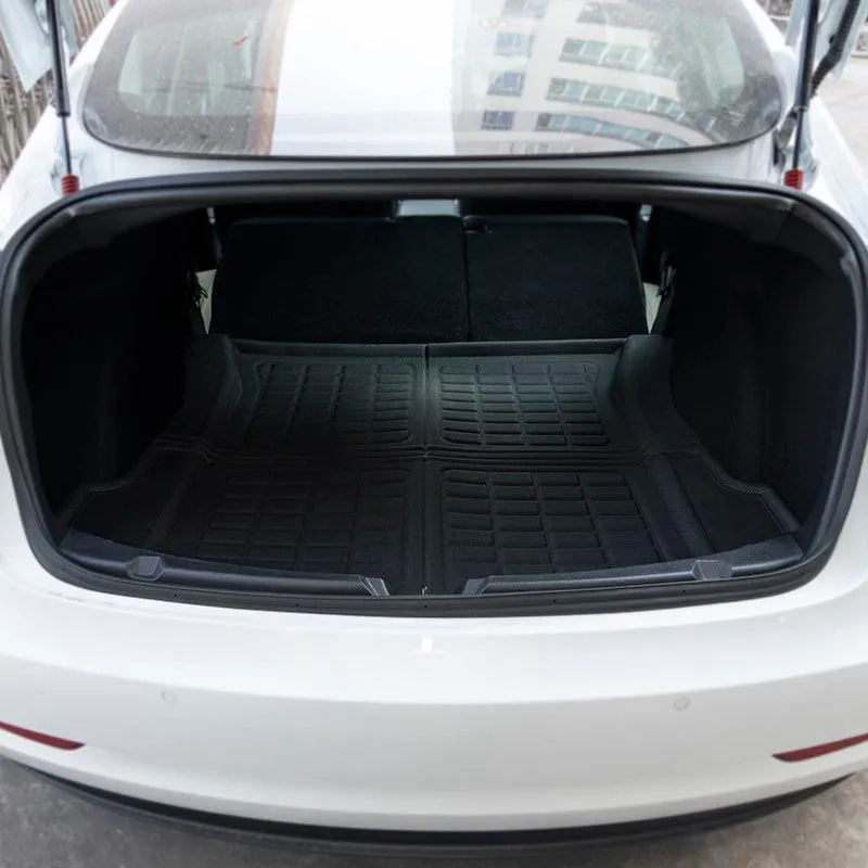 TAPTES Front & Rear Trunk Mat for Tesla Model 3 2017 2018 2019 2020 2021 2022 2023, Tesla Model 3 Cargo Mats